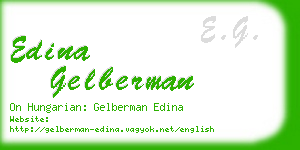 edina gelberman business card